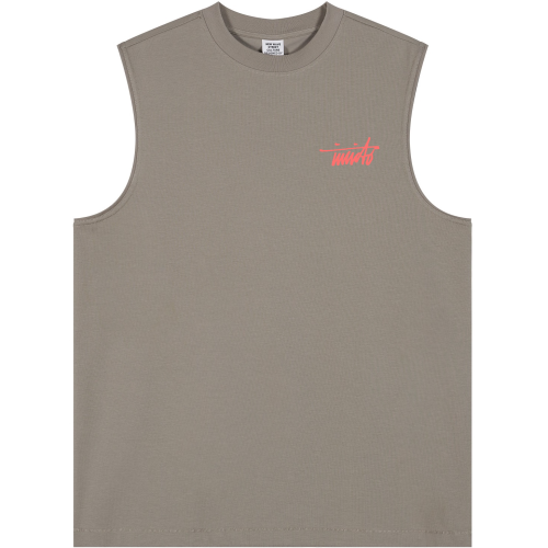INVICTO SCRIPT BL RED TANK TOP