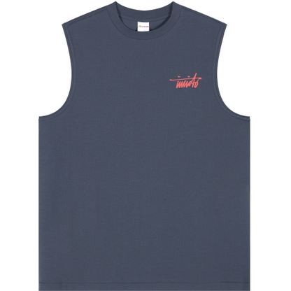 INVICTO SCRIPT BL RED TANK TOP