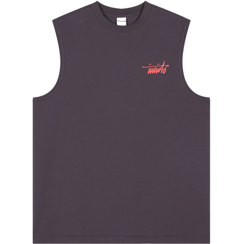 INVICTO SCRIPT BL RED TANK TOP