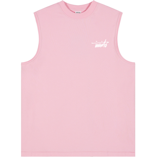 INVICTO SCRIPT BL WHITE TANK TOP