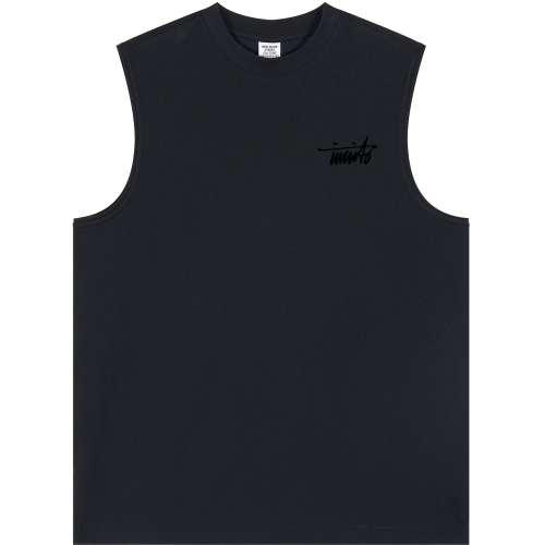 INVICTO SCRIPT BL BLACK TANK TOP