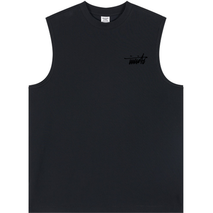 INVICTO SCRIPT BL BLACK TANK TOP
