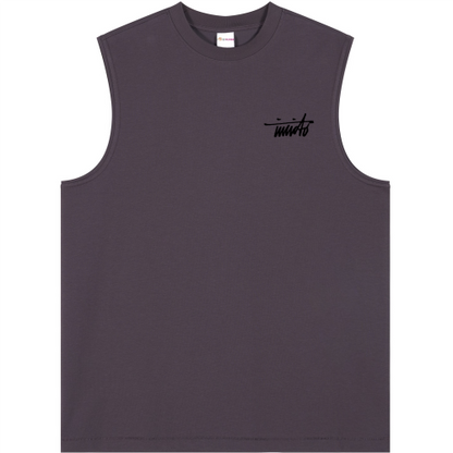 INVICTO SCRIPT BL BLACK TANK TOP