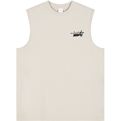 INVICTO SCRIPT BL BLACK TANK TOP
