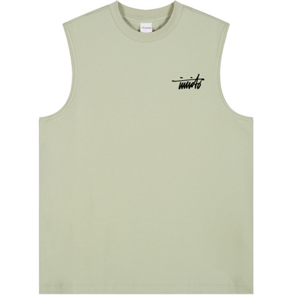 INVICTO SCRIPT BL BLACK TANK TOP