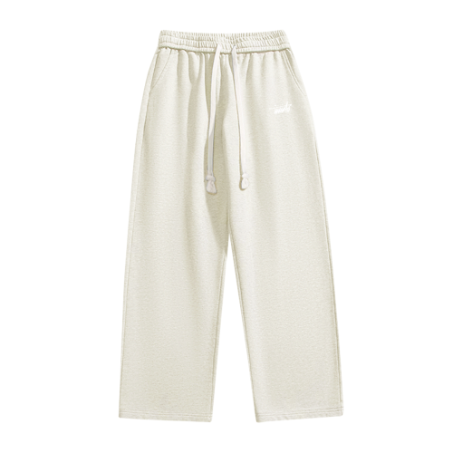 INVICTO SCRIPT WHITE BL OPEN LEG JOGGER 350GSM