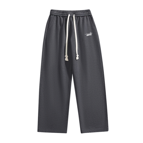 INVICTO SCRIPT WHITE BL OPEN LEG JOGGER 350GSM