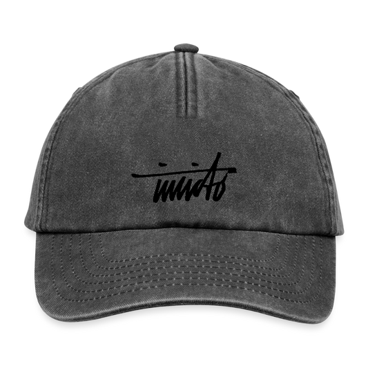 INVCITO SCRIPT BLACK RELAXED VINTAGE CAP - Vintage Schwarz