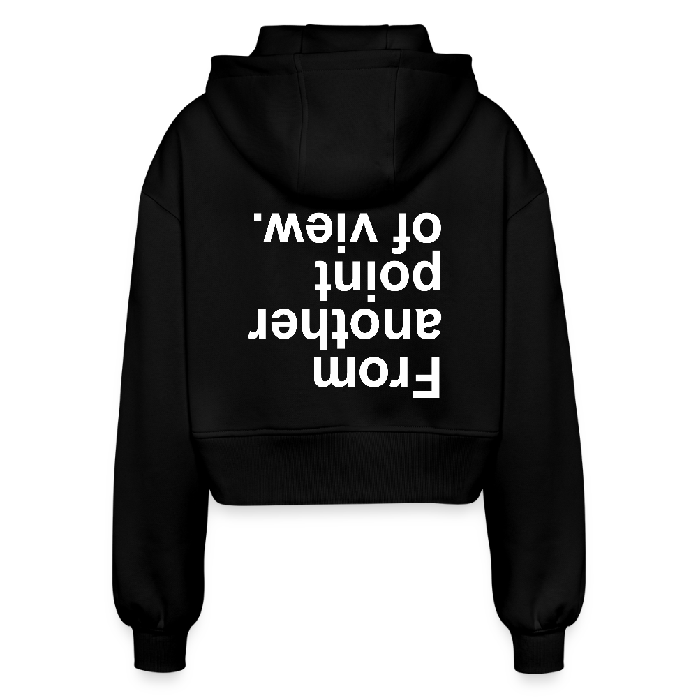 FAPOV WHITE CROPPED ZIPPER - Schwarz