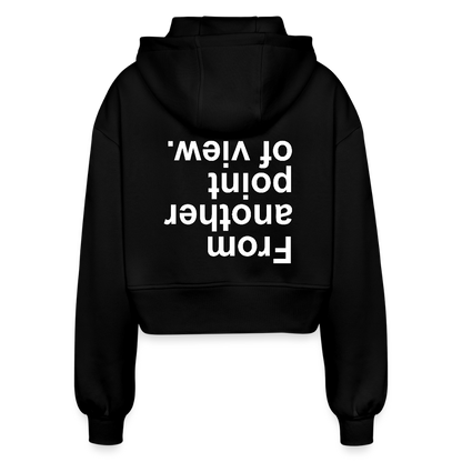 FAPOV WHITE CROPPED ZIPPER - Schwarz