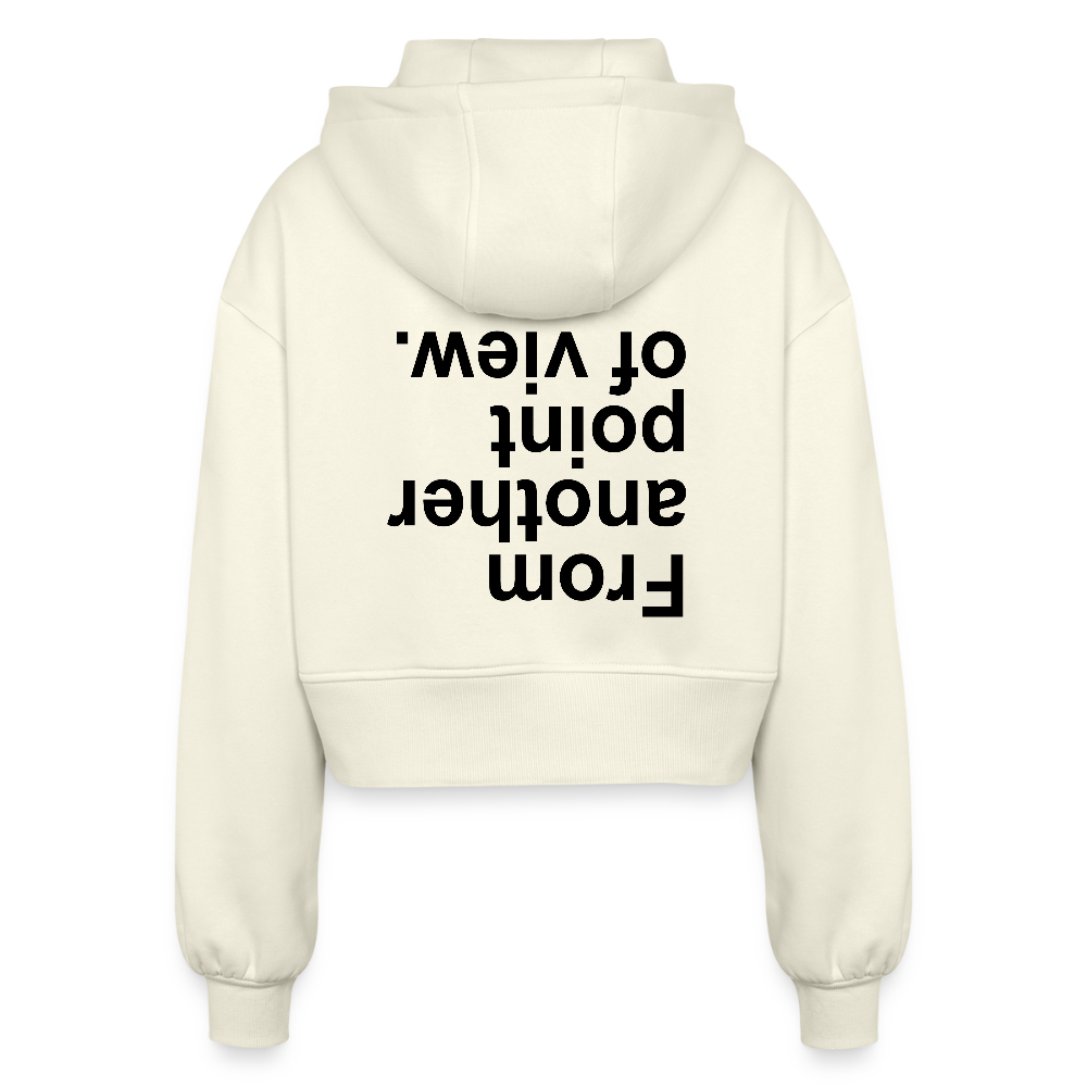 FAPOV BLACK CROPPED ZIPPER - Natur