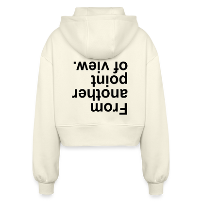 FAPOV BLACK CROPPED ZIPPER - Natur