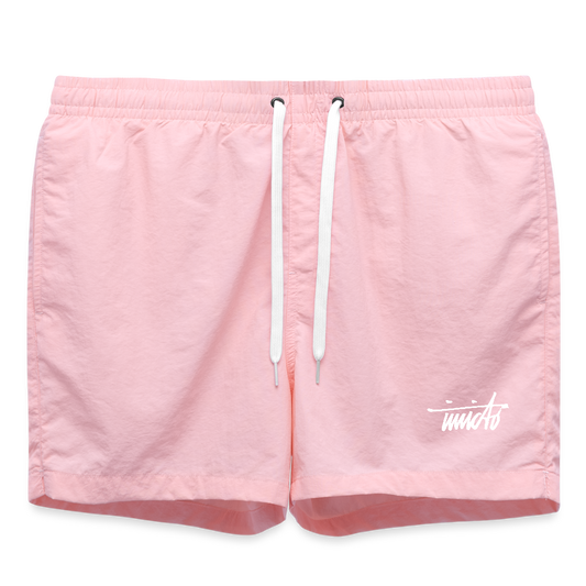 INVICTO SCRIPT WHITE BADESHORTS - Pink