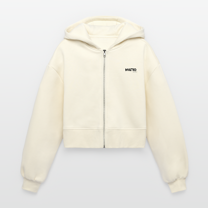 FAPOV BLACK CROPPED ZIPPER - Natur