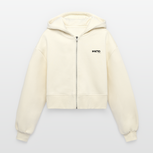 FAPOV BLACK CROPPED ZIPPER - Natur