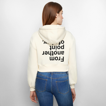 FAPOV BLACK CROPPED ZIPPER - Natur