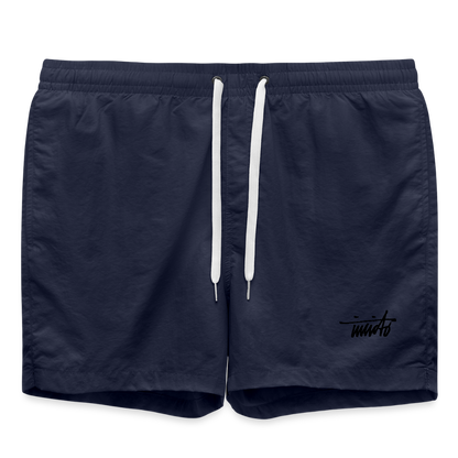 INVICTO SCRIPT BLACK BADESHORTS - French Navy