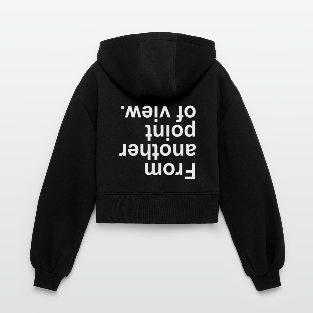 FAPOV WHITE CROPPED ZIPPER - Schwarz