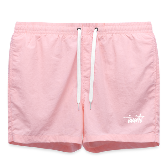 INVICTO SCRIPT WHITE BADESHORTS - Pink