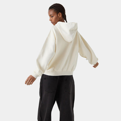 FAPOV WHITE DUAL ZIP HOODIE(460 GSM)