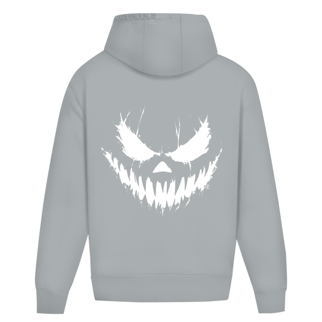CREEPY FACE WHITE HOODIE