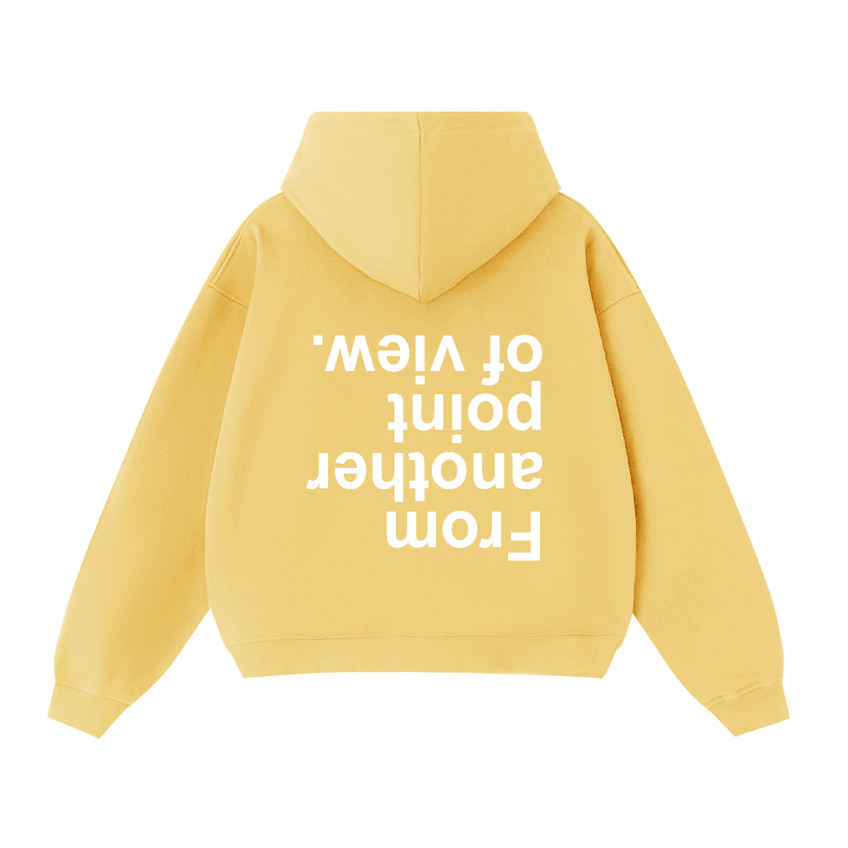 FAPOV WHITE DUAL ZIP HOODIE(460 GSM)