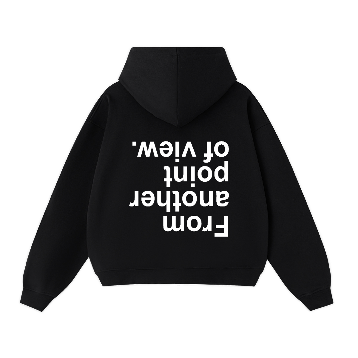 FAPOV WHITE DUAL ZIP HOODIE(460 GSM)