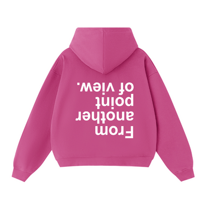 FAPOV WHITE DUAL ZIP HOODIE(460 GSM)