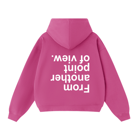 FAPOV WHITE DUAL ZIP HOODIE(460 GSM)