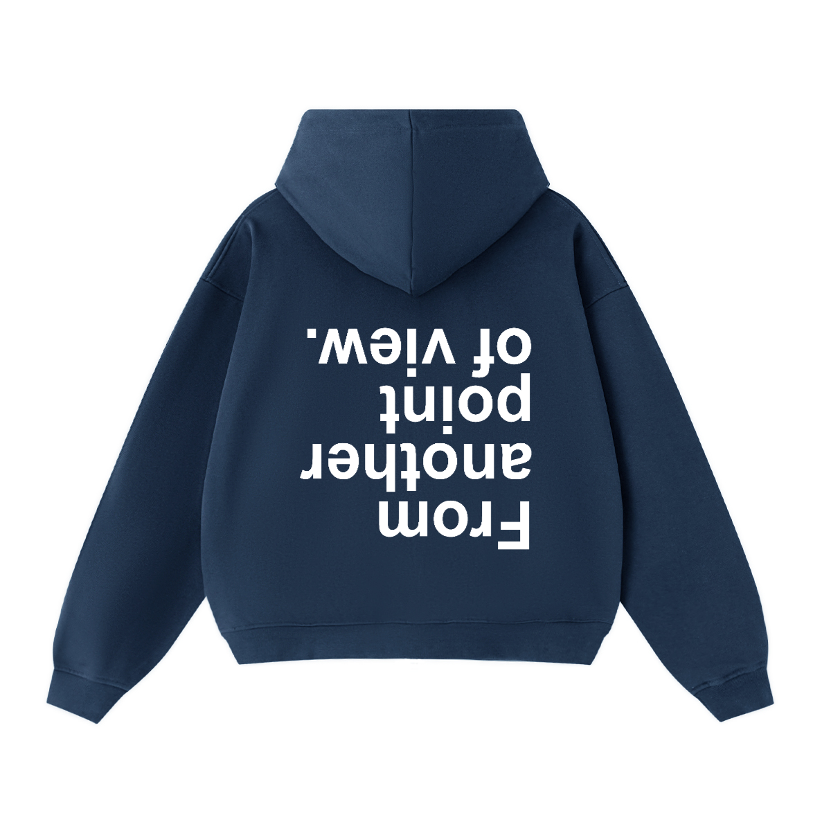 FAPOV WHITE DUAL ZIP HOODIE(460 GSM)