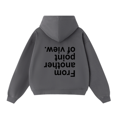 FAPOV BLACK DUAL ZIP HOODIE (460 GSM)