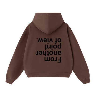 FAPOV BLACK DUAL ZIP HOODIE (460 GSM)