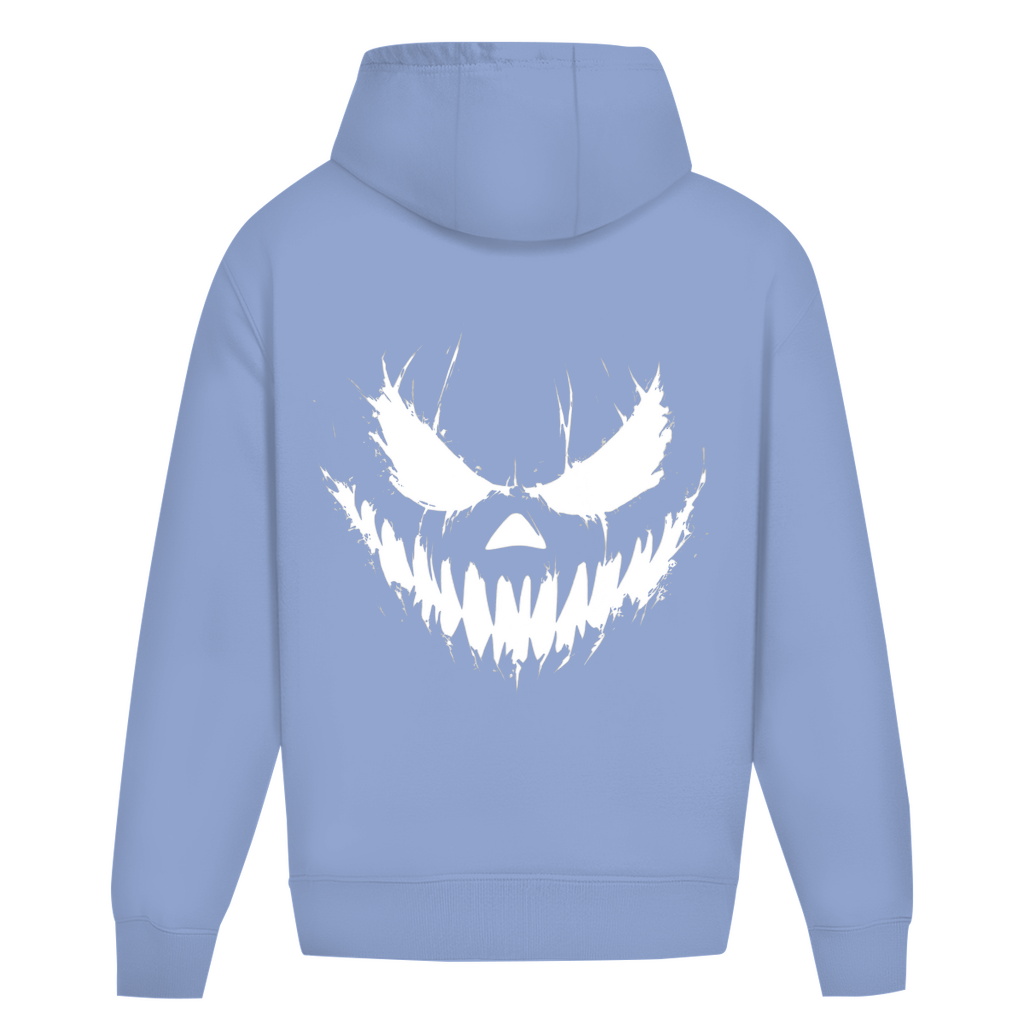 CREEPY FACE WHITE HOODIE