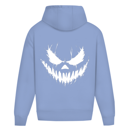 CREEPY FACE WHITE HOODIE