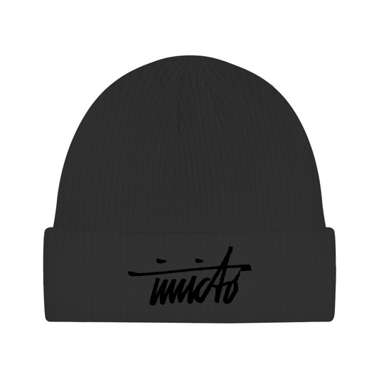 INVICTO SCRIPT  BLACK  BEANIE