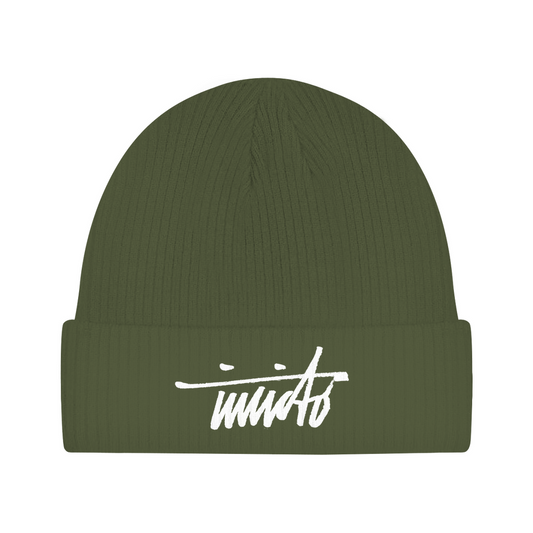 INVICTO SCRIPT  WHITE  BEANIE