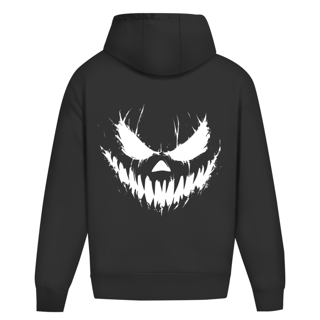 CREEPY FACE WHITE HOODIE