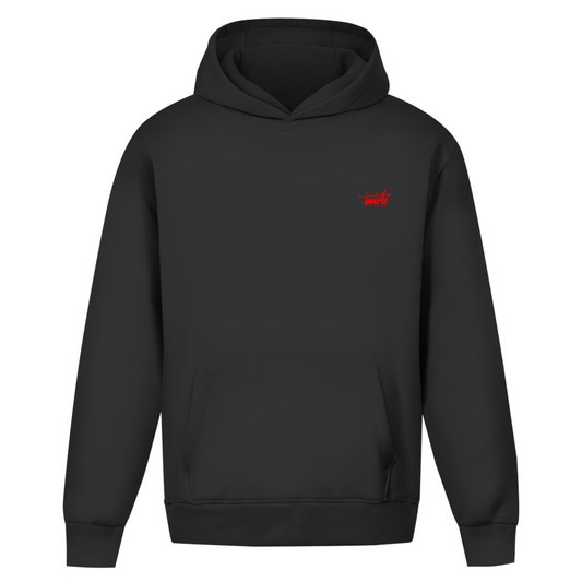 CREEPY FACE RED HOODIE