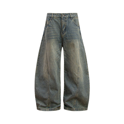 VAQUEROS HONDUEVOS RETRO LAVADOS CON CURVA Y CUCHILLO